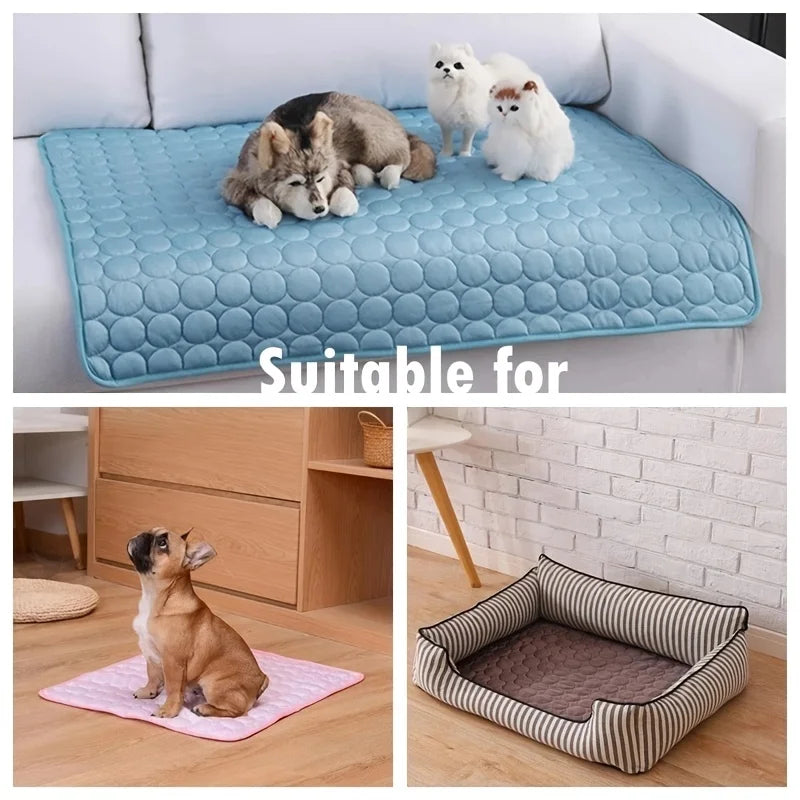 Alfombrilla Refrescante para Mascotas, Cama Fría para Perros y Gatos.