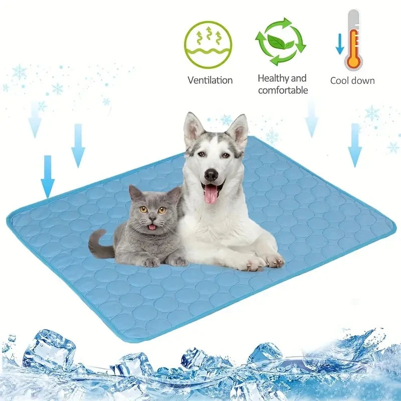 Alfombrilla Refrescante para Mascotas, Cama Fría para Perros y Gatos.