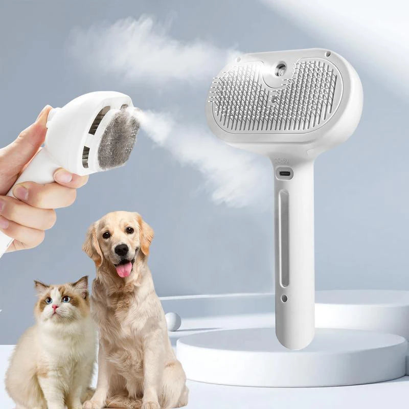 Cepillo Limpieza Vapor Perro y Gato