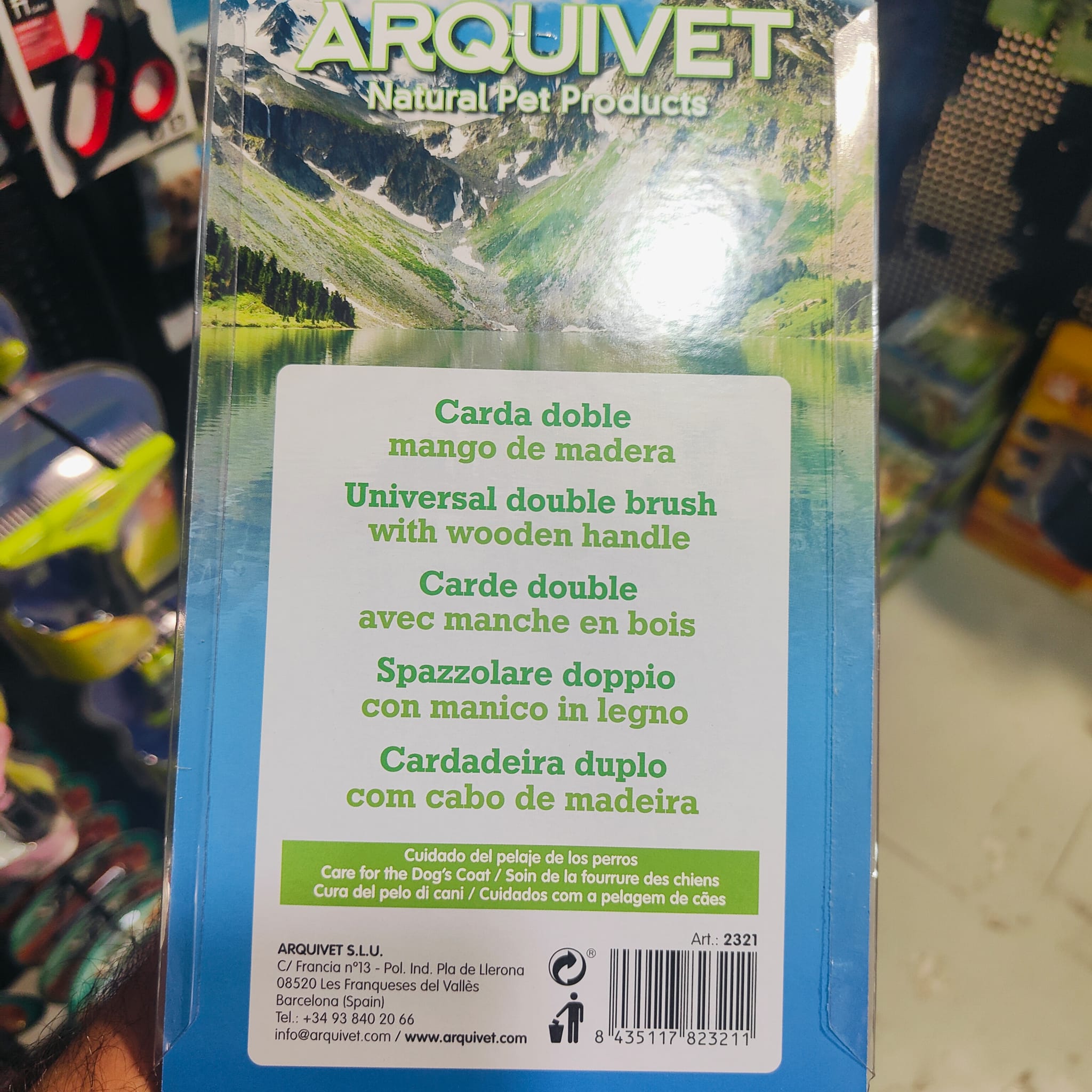 Carda Doble con Mango Madera. Arquivet - Imagen 3