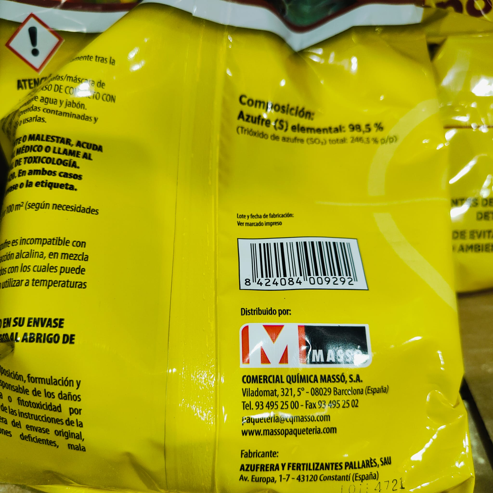 Azufre Espolvoreo 1 Kg. - Image 2