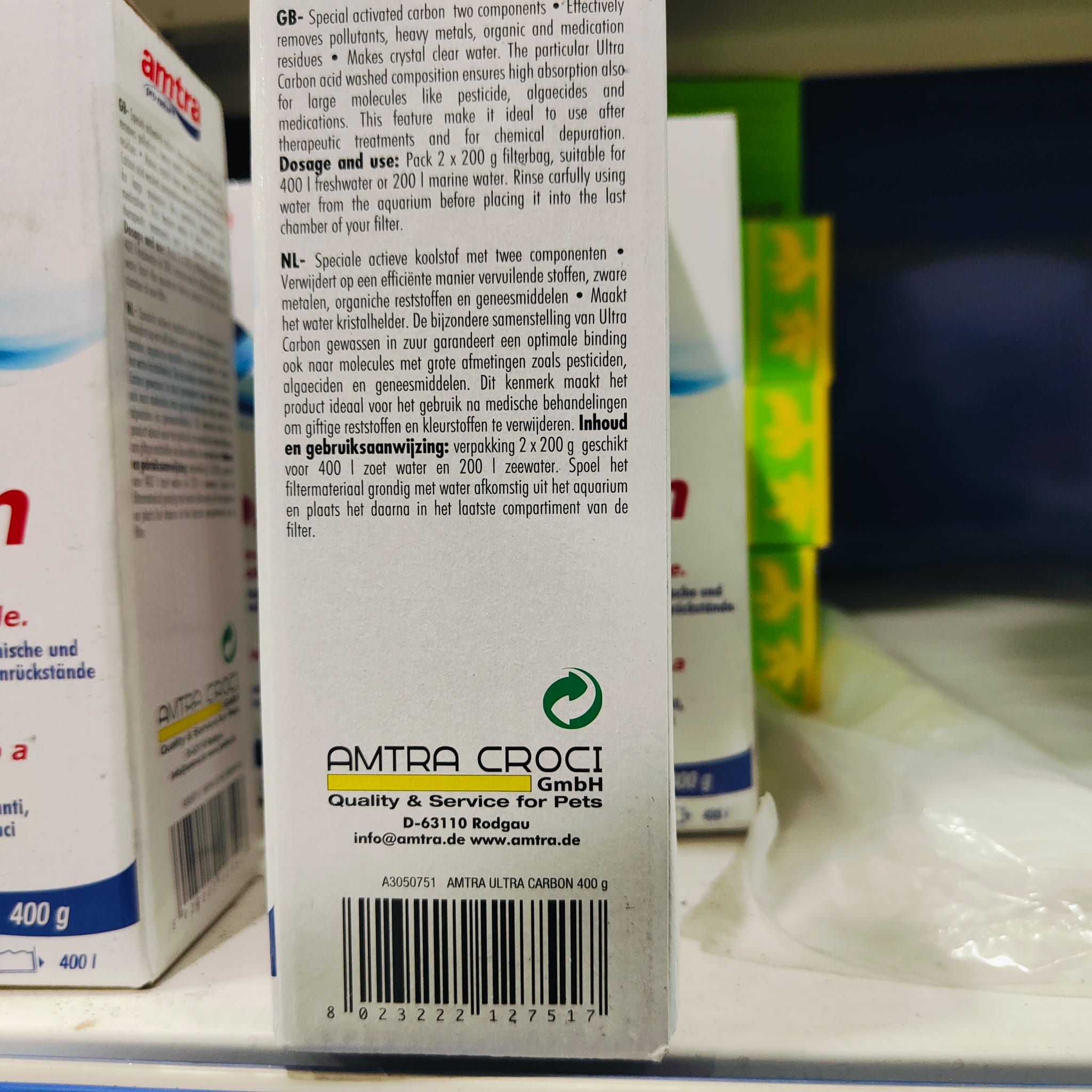 Carbon Ultra Amtra 400 gr. - Imagen 2