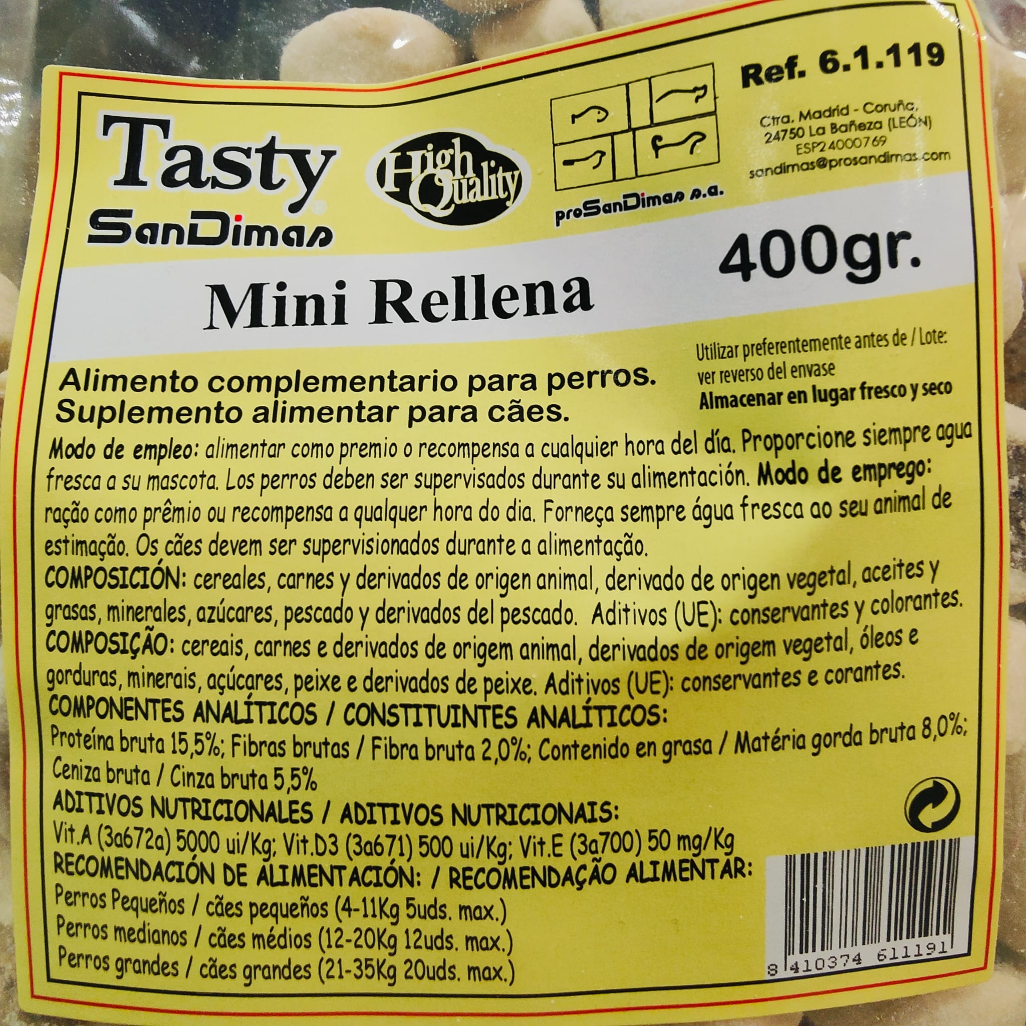 Galletas Tasty Mini Rellenas 400 Gr.san Dimas - Image 2