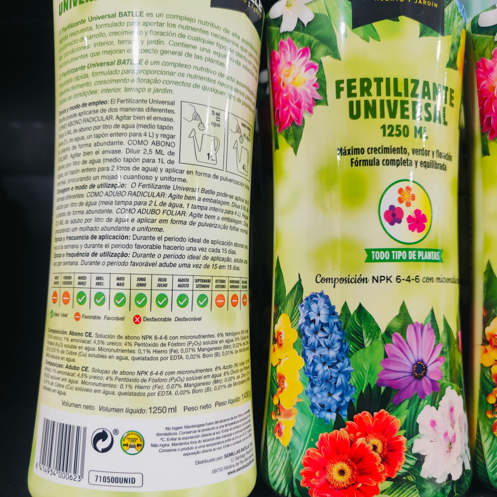 Fertilizante Universal 1250 ml. Batlle - Imagen 2