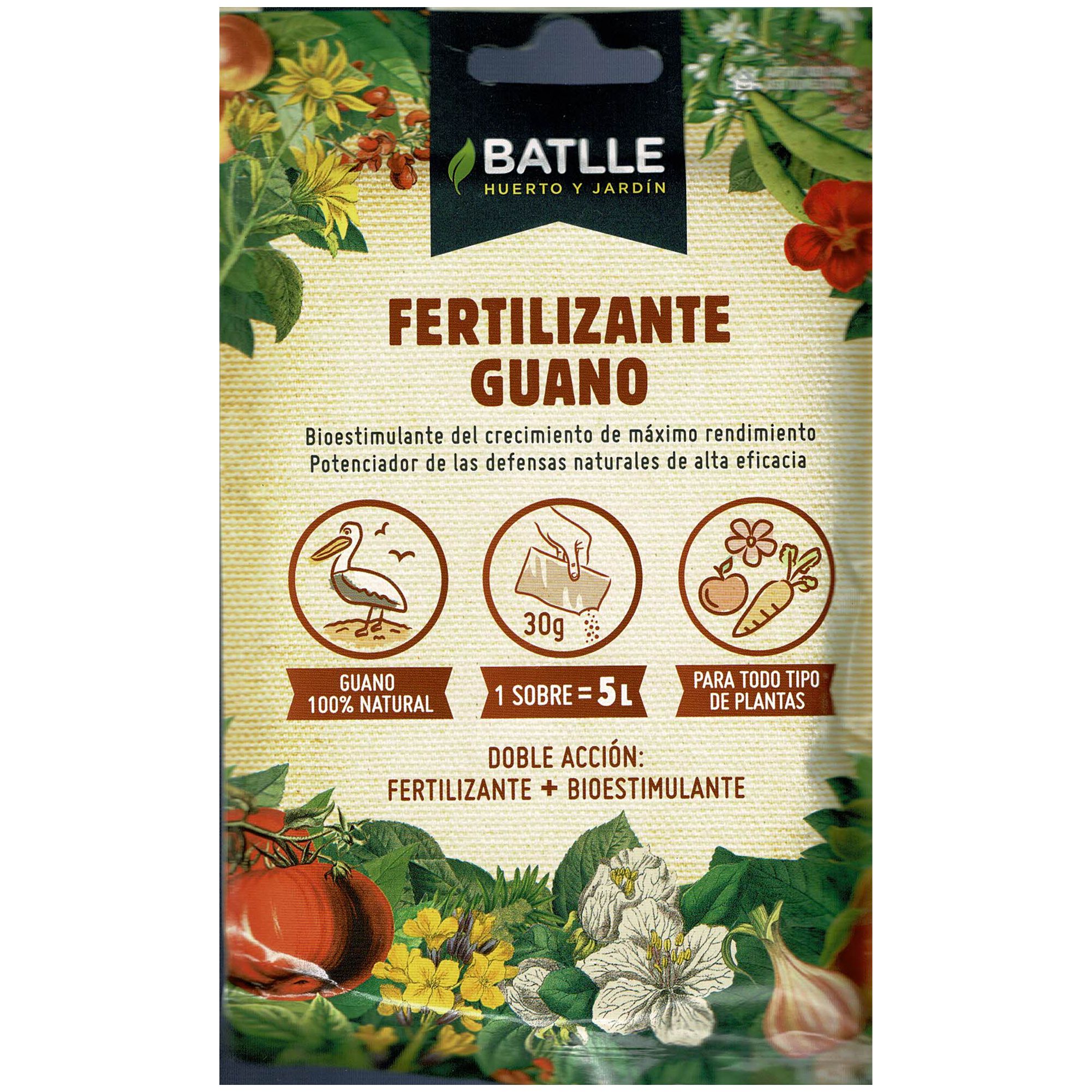 Fert.guano sobre 5lts.agua