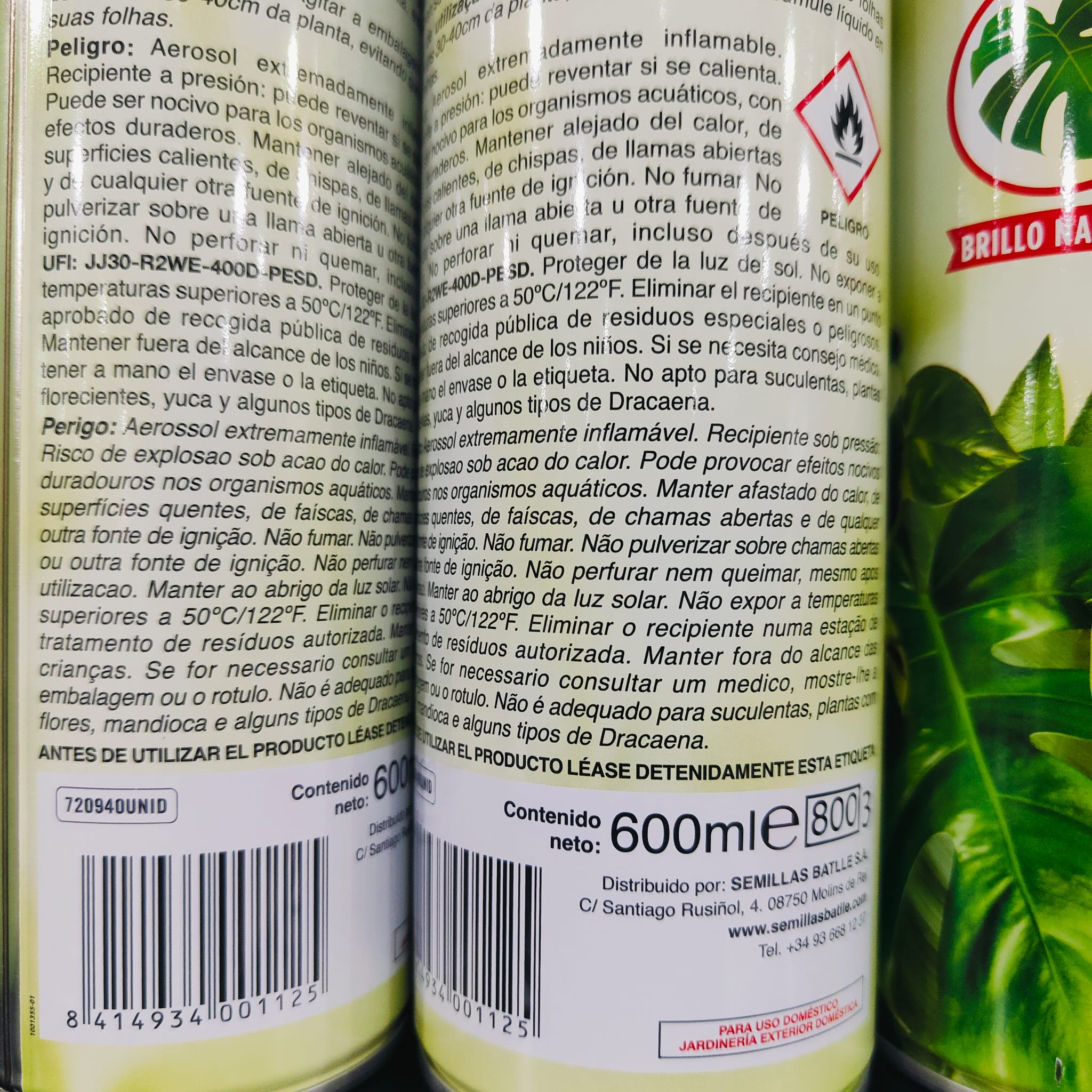 Abrillantador Hojas 800c.c. Spray - Imagen 2