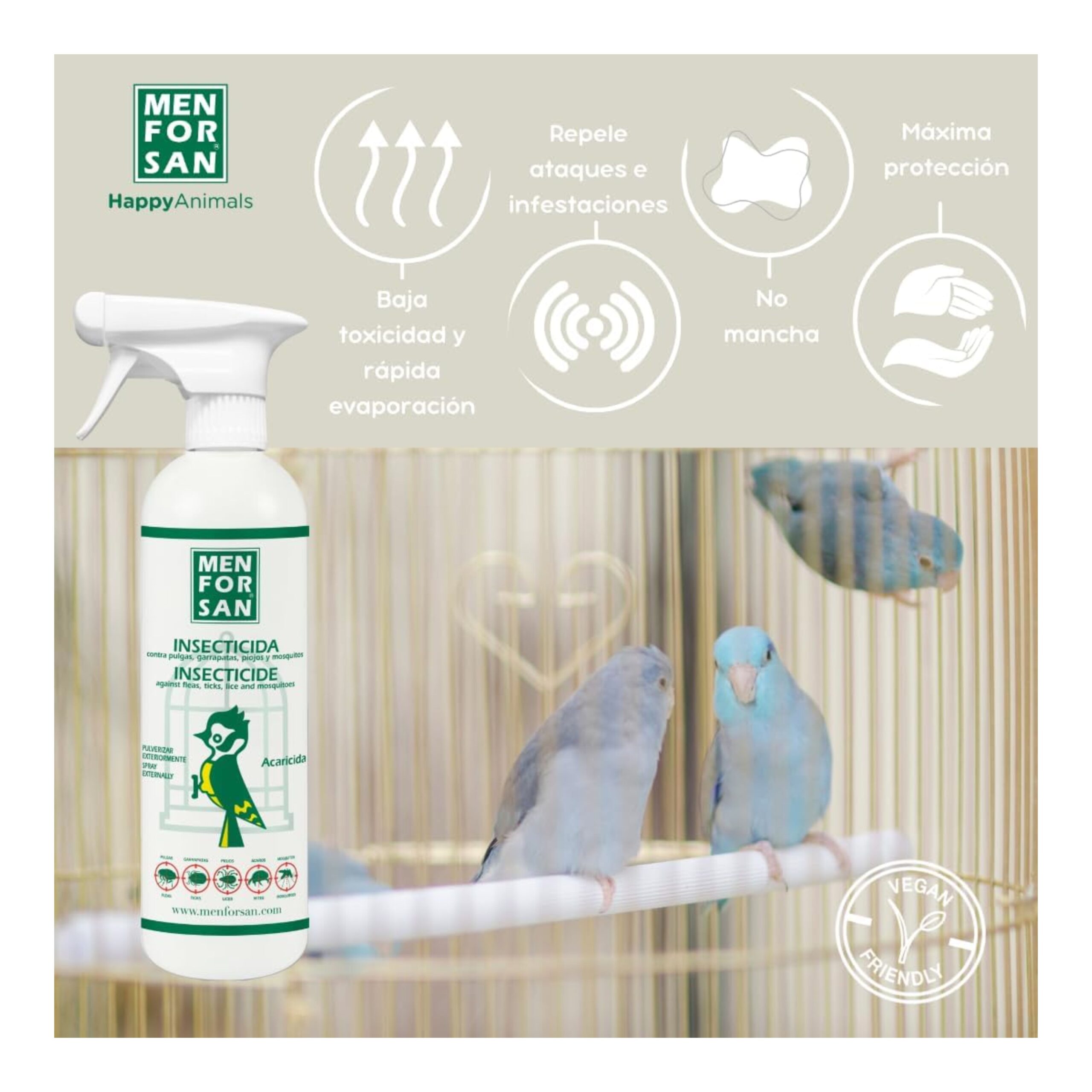 Menforsan Insecticida Aves 750 ml. - Imagen 3