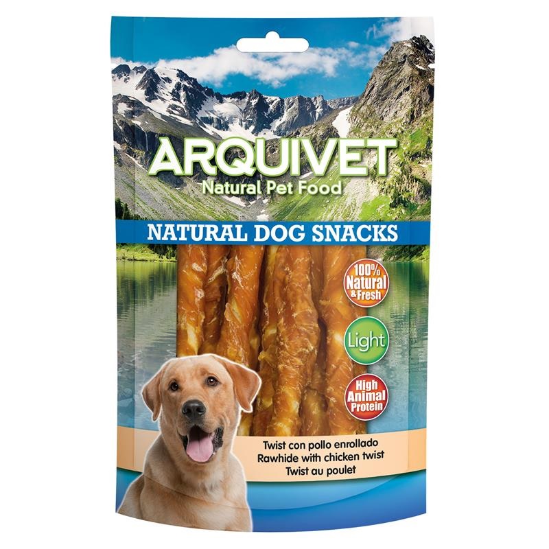 Snack Twist con Pollo Enrollado 100 gr Arquivet