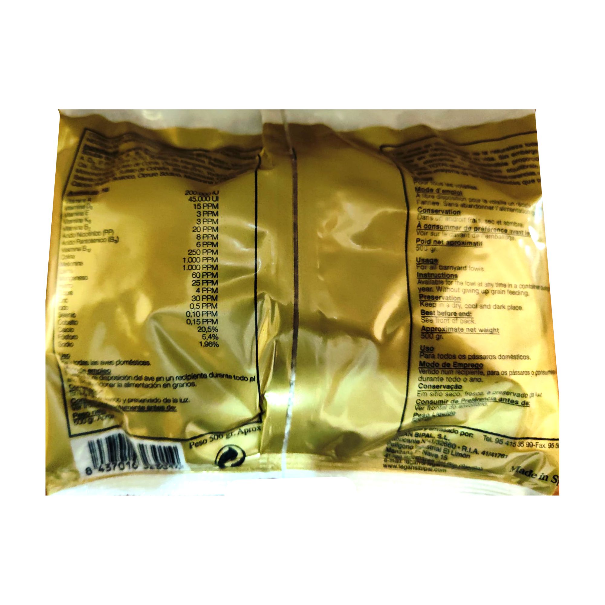Bipal Total 500 Gr. Vitaminas y Aminoacidos - Image 2