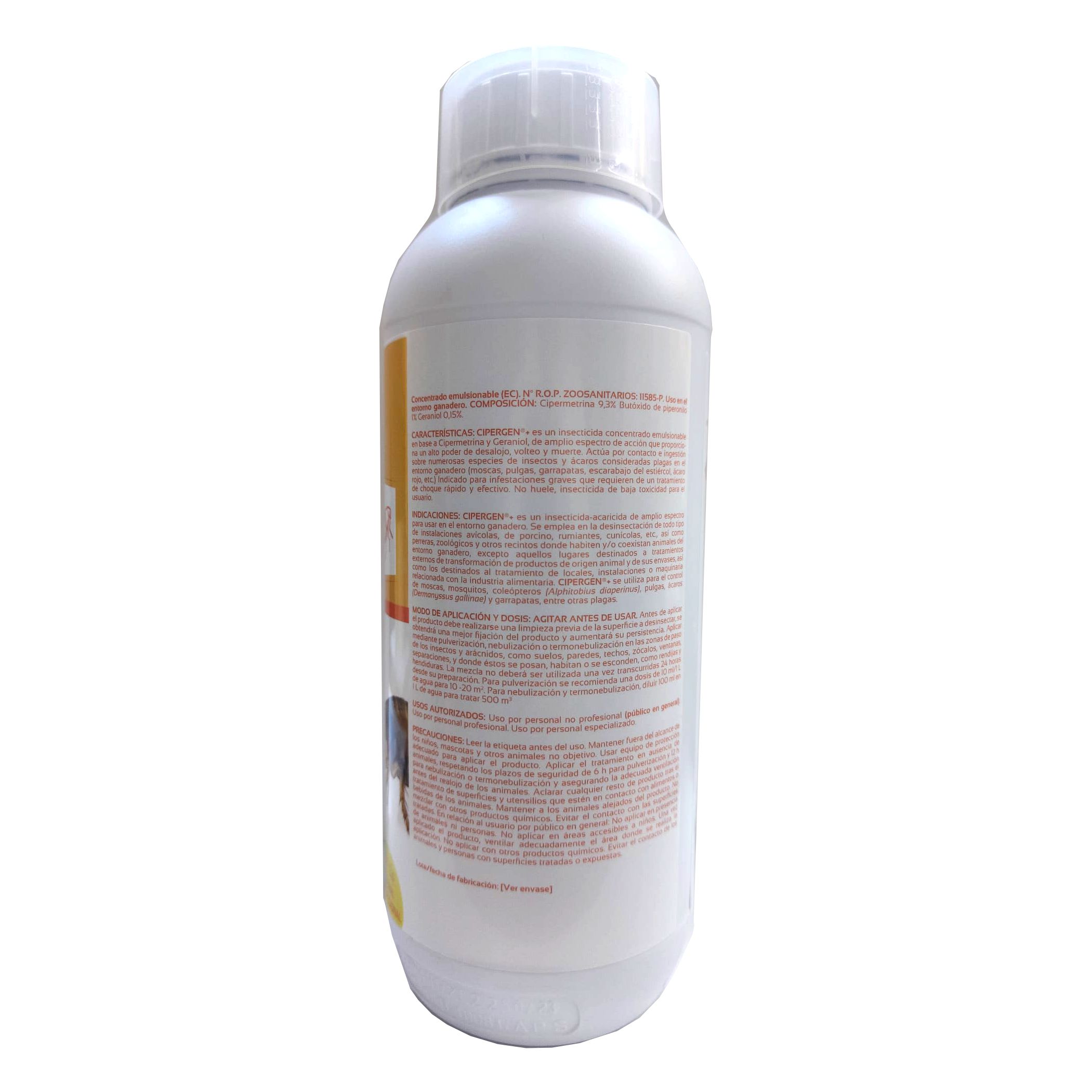 Cipergen Insecticida 1 Lt. (Dosis al 1%) - Imagen 3