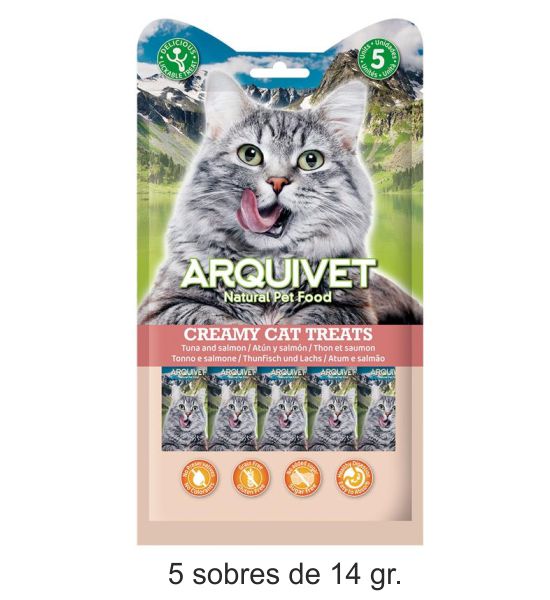 Snack Cremoso de atún y Salmon (bolsa 5 sobres de 14 g)