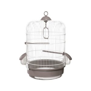 Jaula Pajaro 736 Blanca/gris 32,5x48