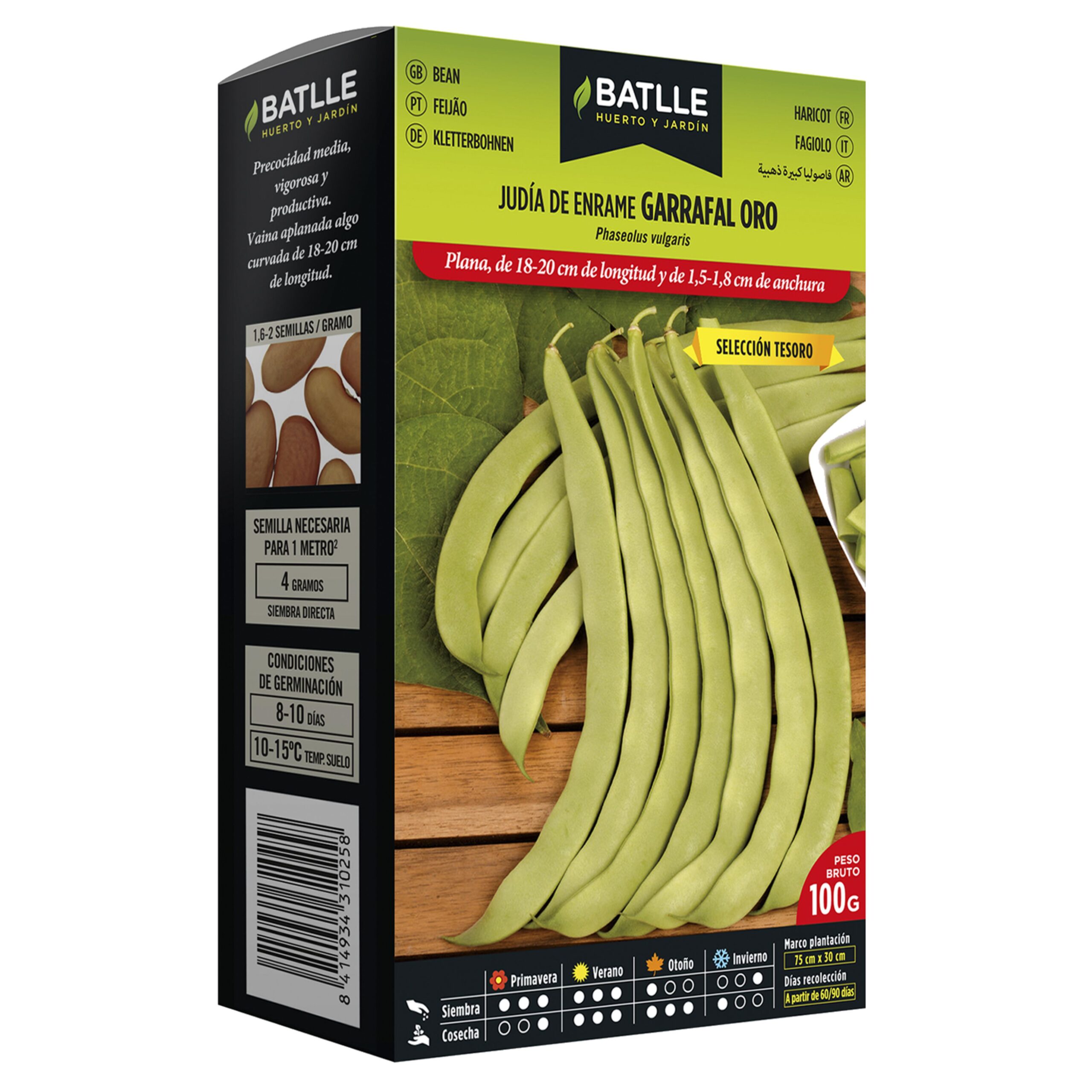 Judia Garrafal Oro 100 Gr.enrame
