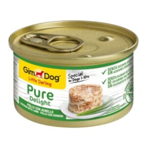 Lata Perros Gimdog Pure Delight Pollo/cordero, 85 gr.