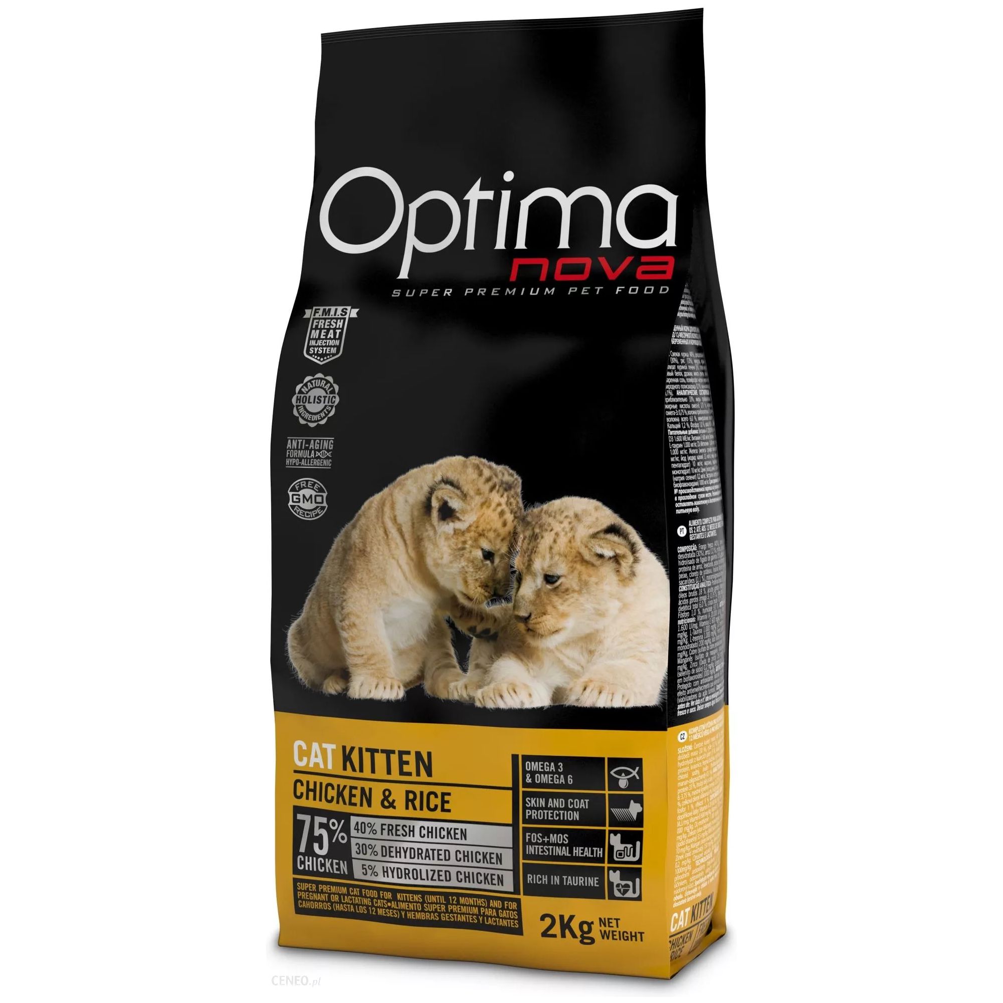 Pienso Optima Nova Kitten para Gatitos
