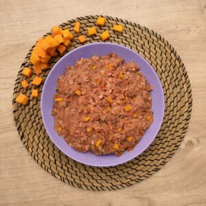 Menú BARF de pavo y vaca