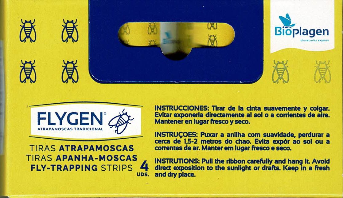 Tiras Atrapamoscas Esctuche 4 Uds.flygen - Imagen 2