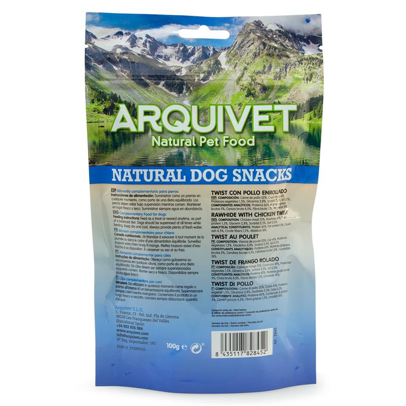 Snack Twist con Pollo Enrollado 100 gr Arquivet - Image 4