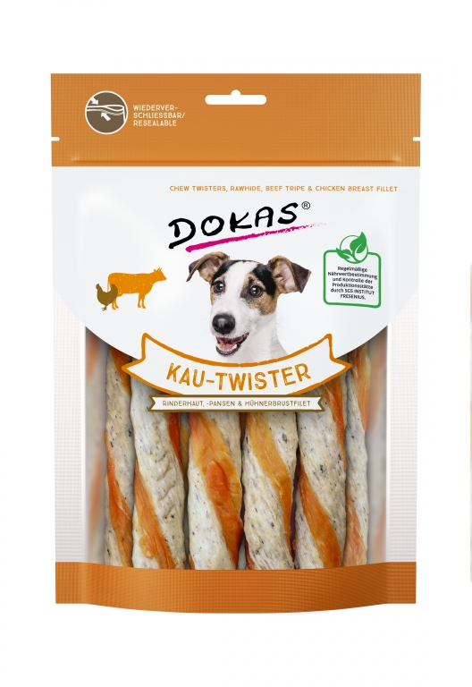Dokas Twister - Piel de Vaca, Tripas y Pechuga de Pollo