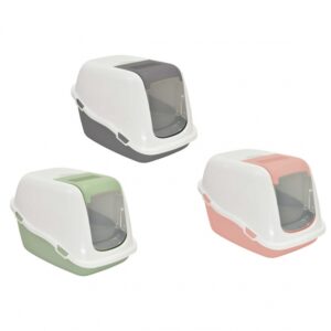 Aseo Gato Ella Confort con Puerta y Filtro - Rosa