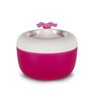 Fuente Gato Flor - Rosa