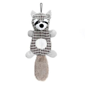 Peluche Mapache con Sonido - Gris Claro