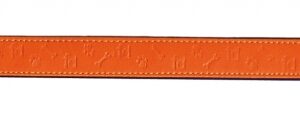 Collar Polipiel Huella - Naranja