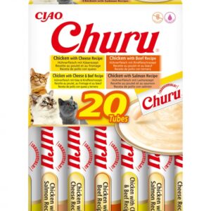 Churu Gato Caja Variedades 20 Sticks - Variedades de Pollo con Buey