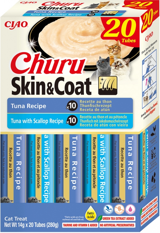 Churu Gato Caja Variedades 20 Sticks - Skin&coat Atun