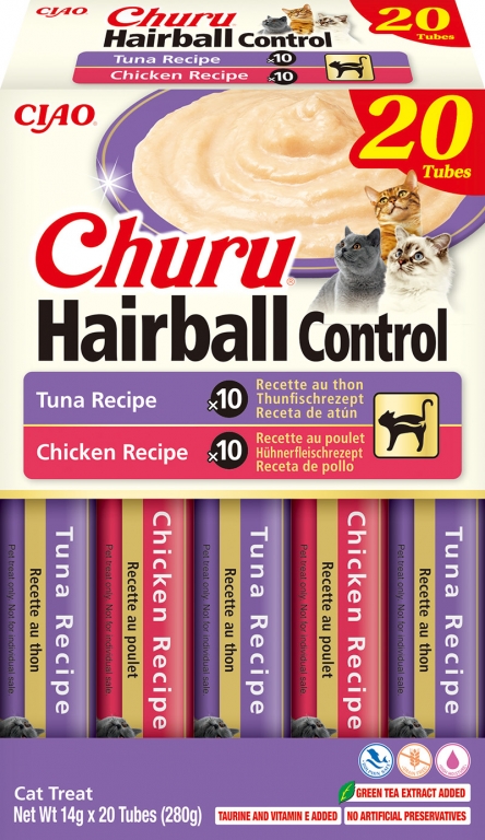 Churu Gato Caja Variedades 20 Sticks - Hairball