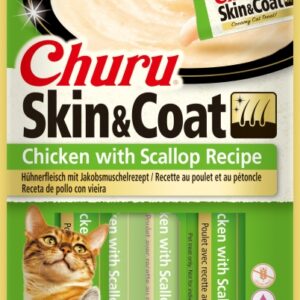 Churu Gato Skin & Coat - Pollo con Vieira