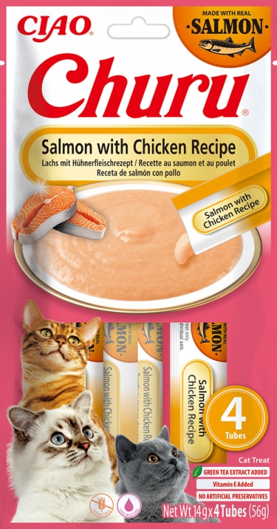 Churu Gato - Salmon con Pollo