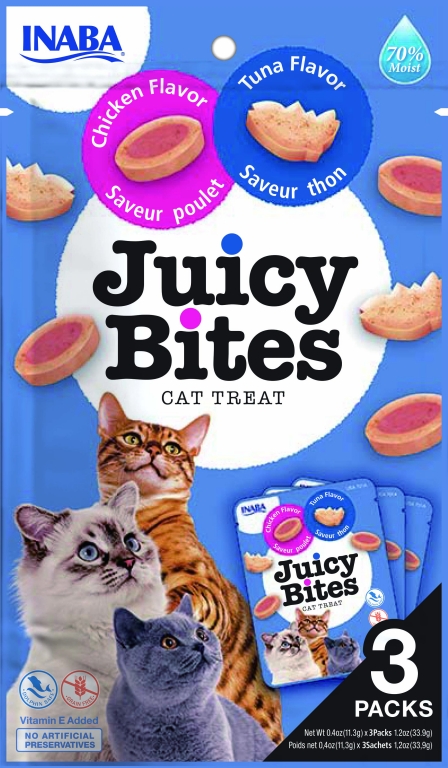 Churu Gato Juicy Bites - Pollo y Atun