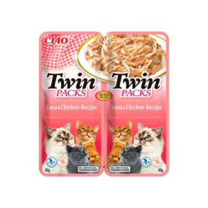 Churu Gato Twin Packs - Atún y Pollo en Caldo de Atún