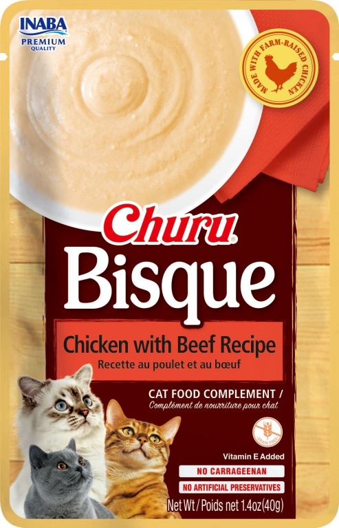 Churu Gato Bisque - Pollo con Buey
