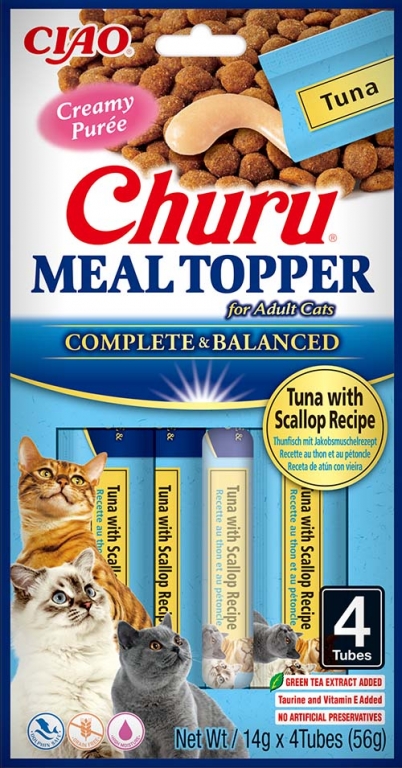 Churu Cat Meal Topper - Atún con Vieira