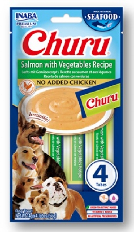 Churu Perro - Receta de Salmón con Verduras
