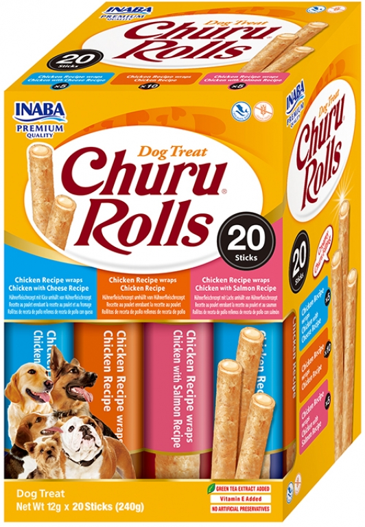 Churu Perro Rollos Caja Variedades