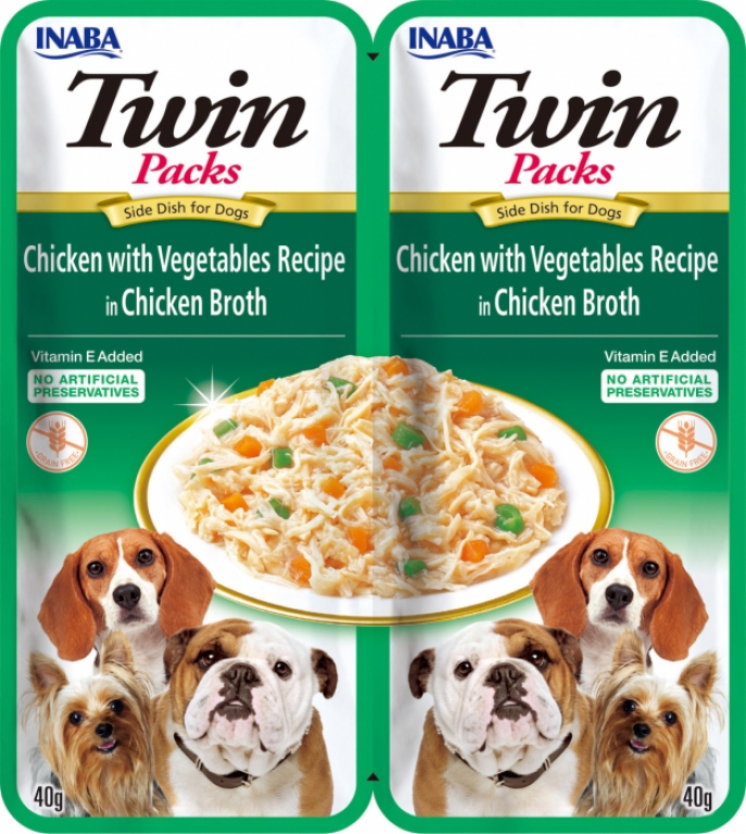 Churu Perro Twin Packs - Pollo con Guiso de Verduras en Caldo de Pollo