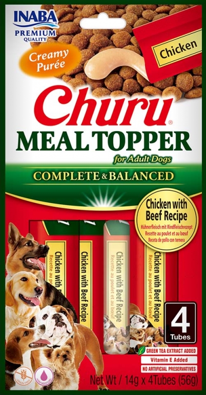 Churu Dog Meal Topper - Pollo y Buey