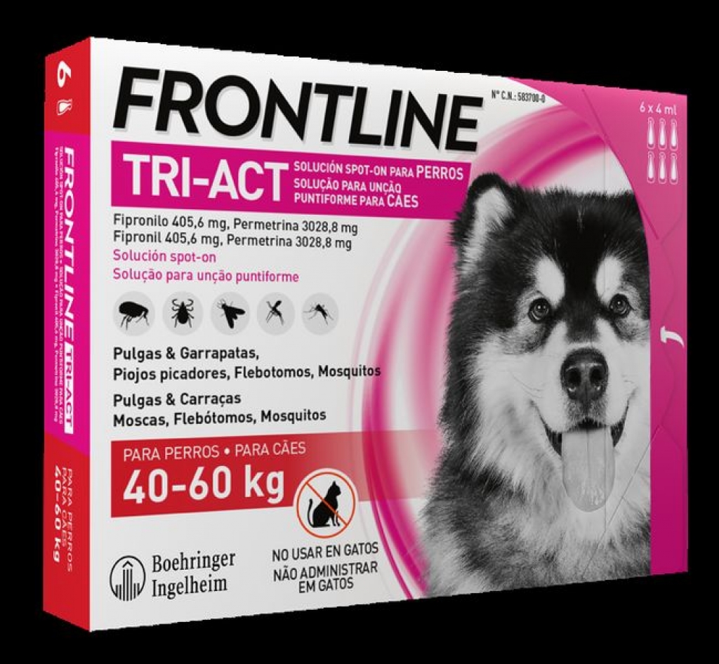 Frontline Tri-Act 40-60 Kg - Antiparasitarios