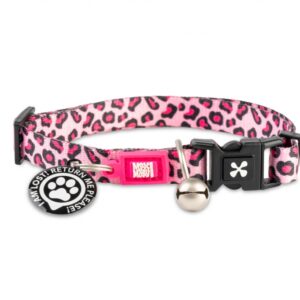 Collar Gato Leopardo Rosa