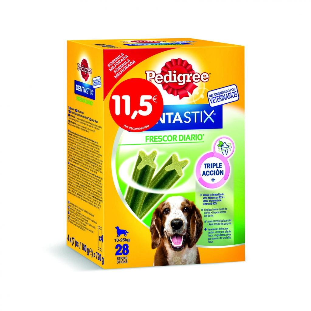 Pedigree Dentastix Fresh Multipack - Sin Color, Sabor, Olor