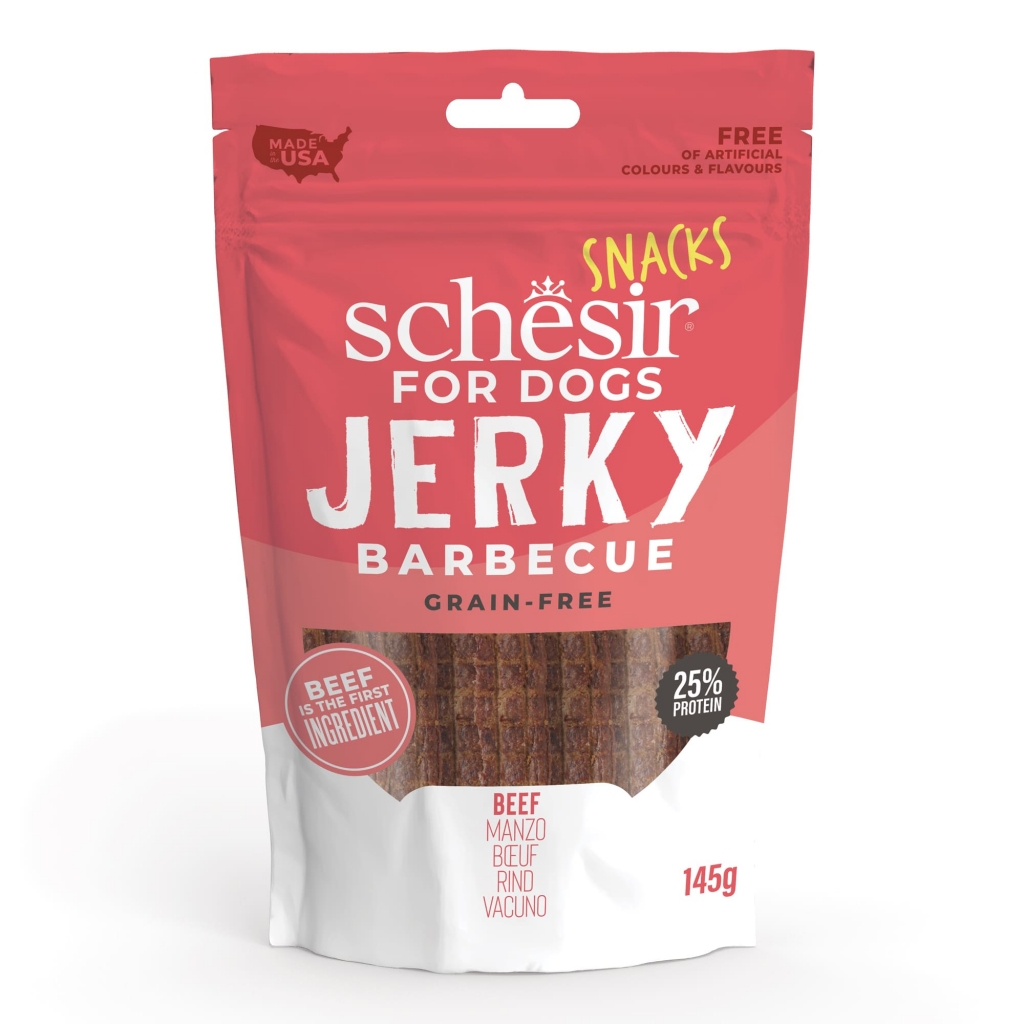Schesir Perro Snack Jerky - Barbacoa y Ternera