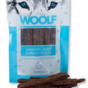 Snacks Woolf - Tiras de Salmón con Zanahoria