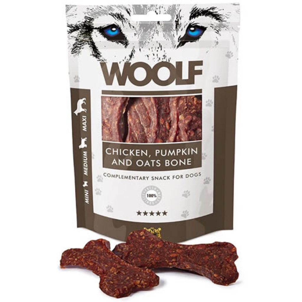 Snacks Woolf - Huesos de Pollo, Calabaza y Avena
