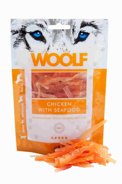 Snacks Woolf - Trocitos Pollo y Marisco