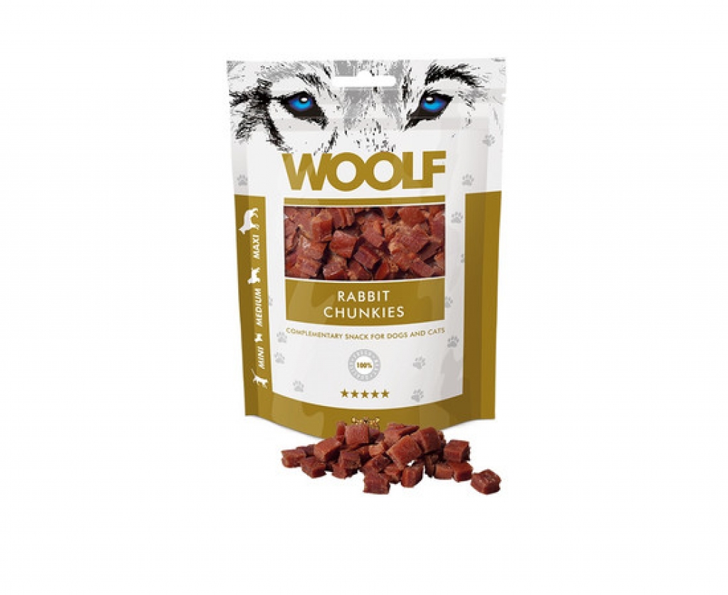 Snacks Woolf - Dados de Conejo