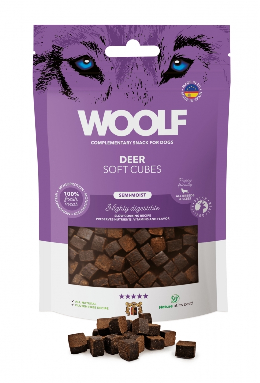 Woolf Cubes Semihúmedos - Ciervo