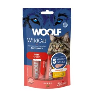 Woolf Wildcat Snack en Crema Gato - Ternera y Aceite de Gambas